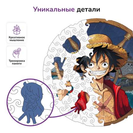 Пазл фигурный деревянный Active Puzzles Манки Д. Луффи