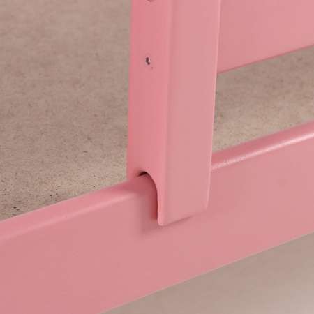 Кровать Клик Мебель Сева спальное место 1600х800 цвет Розовый пастельный Массив Берёзы