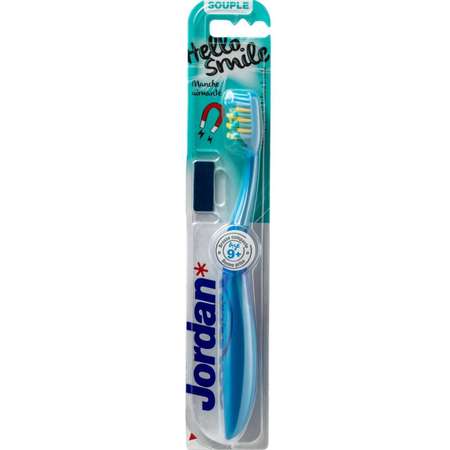 Зубная щетка JORDAN Hello Smile Soft 9+ мягкая синяя