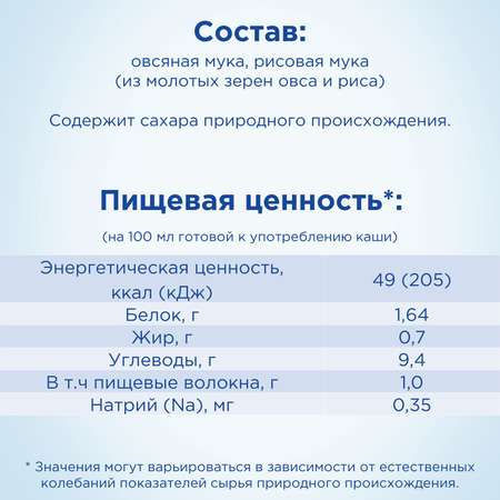 Каша безмолочная Nutrilon овсяная 180г с 5месяцев