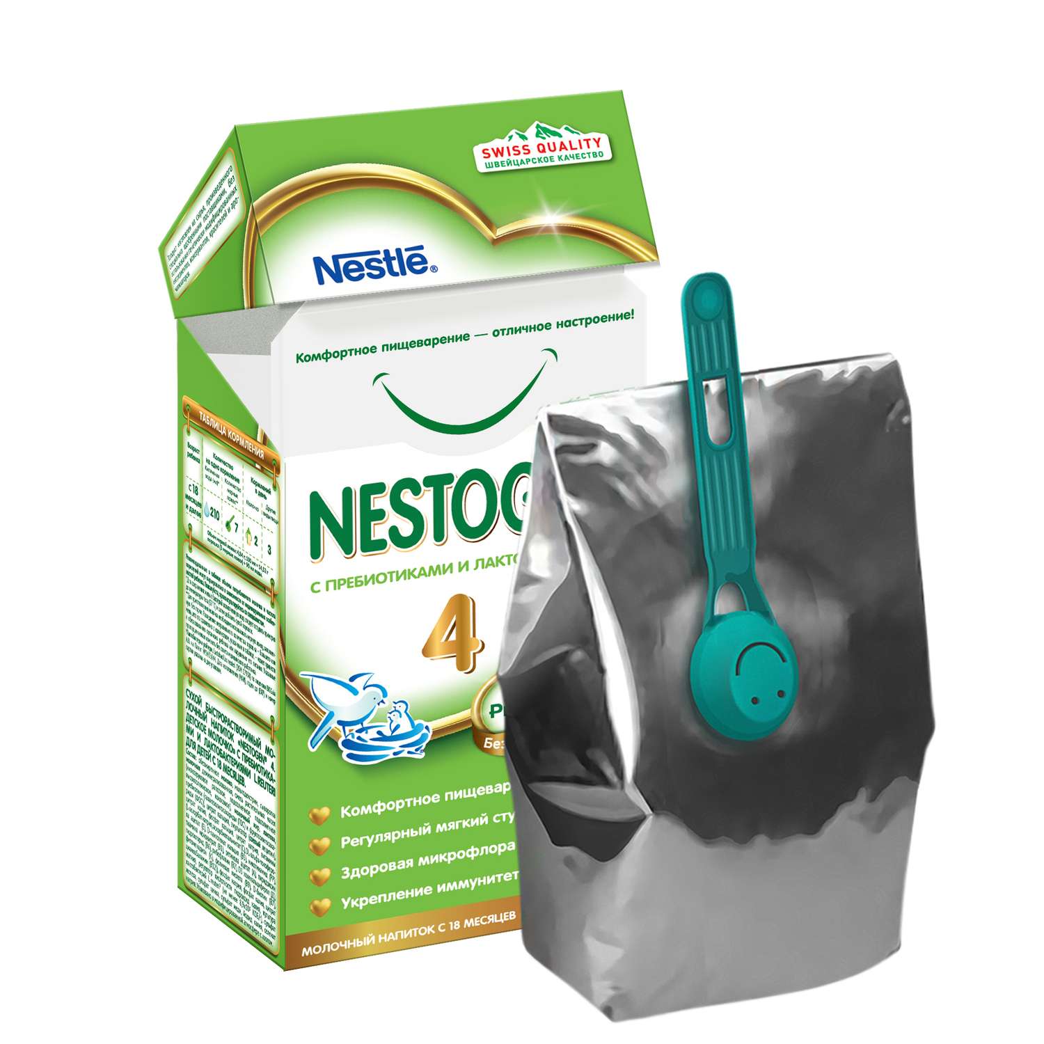 Молочко Nestle Nestogen 4 350г с 18месяцев - фото 4