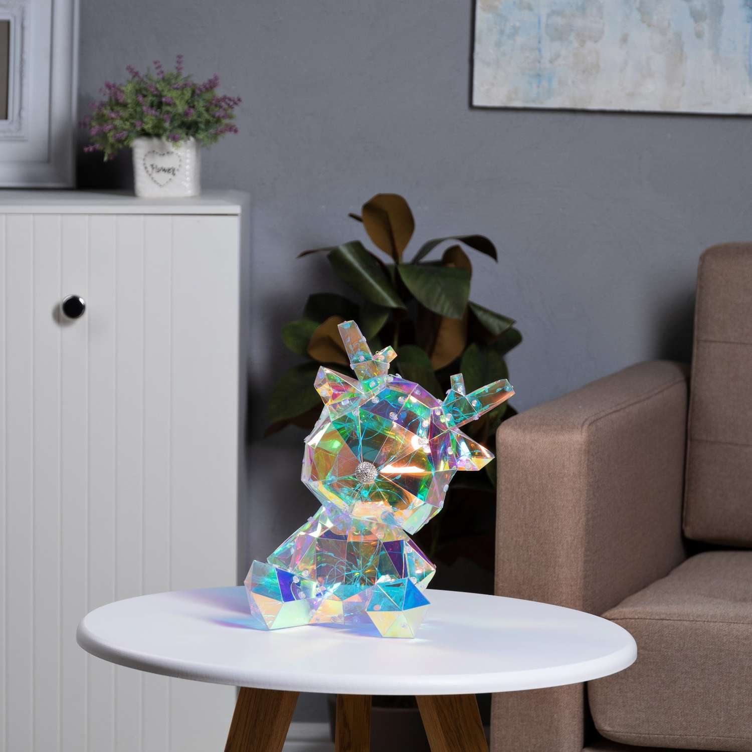 Светодиодная фигура Sima-Land «Оленёнок» 30 × 20 × 7 см пластик 220 В свечение белое - фото 2