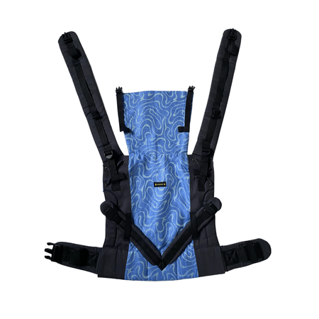 Слинг-рюкзак CaramelSling эргорюкзак Multisize 0+ синий узор