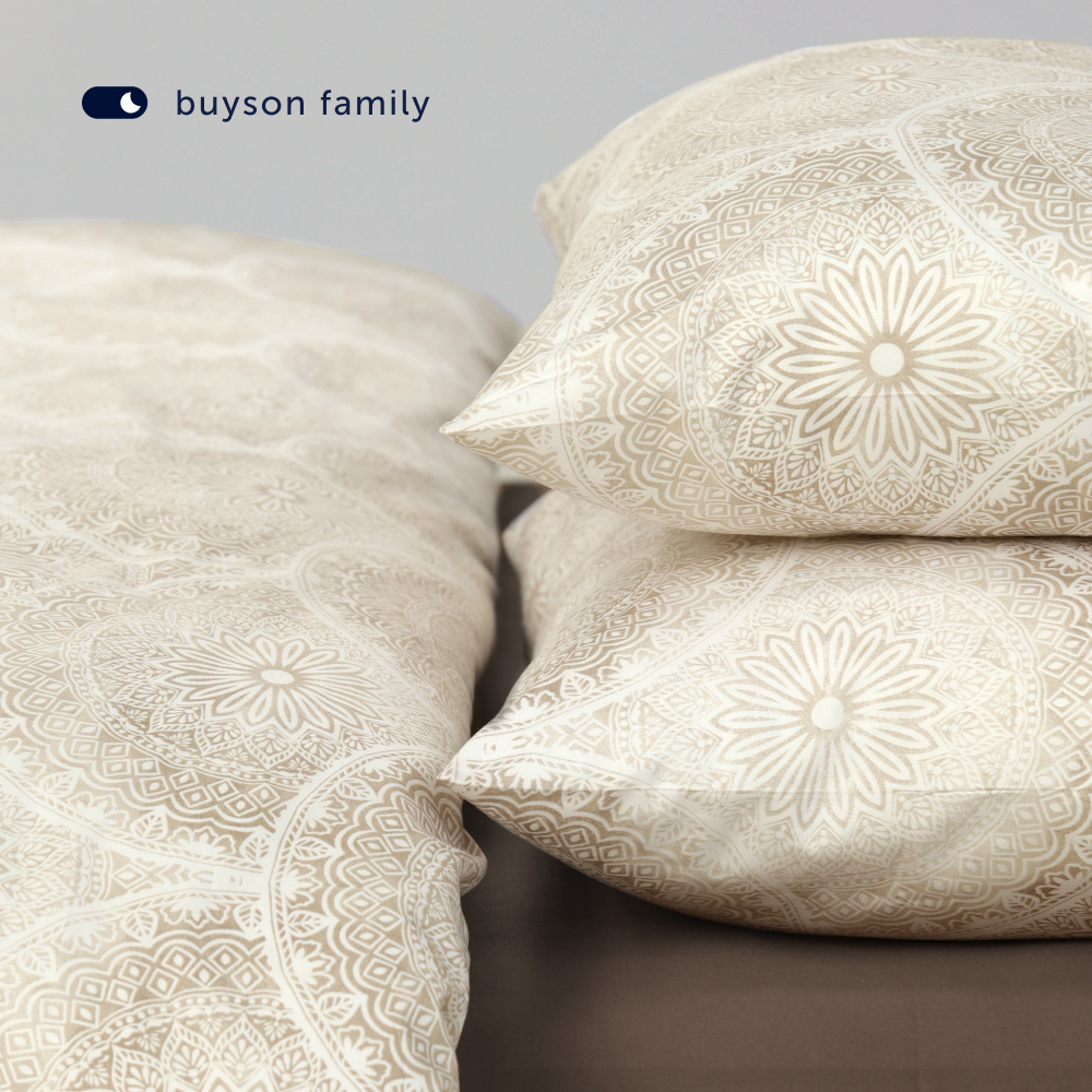 Комплект постельного белья 1,5-спальный buyson BuyMirage хлопковый сатин цвет Shine - фото 19