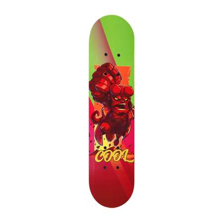 Скейтборд Наша Игрушка деревянный 60*15 см PVC колеса нагрузка до 30 кг. Hellboy