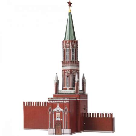 Сборная модель Умная бумага Архитектура Никольская башня 254