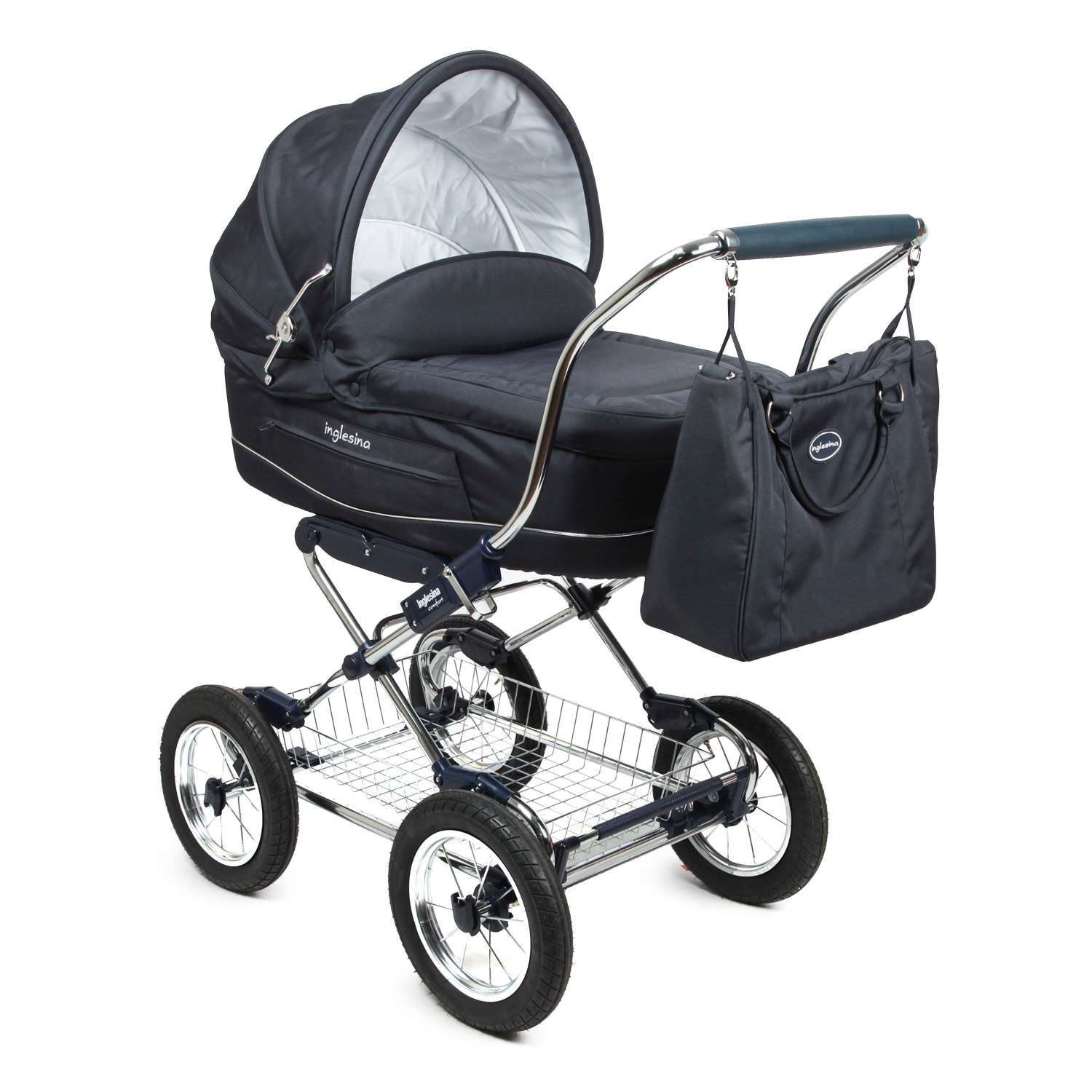 Коляска для новорожденных Inglesina Vittoria +Шасси для коляски Comfort Chrome Slate - фото 1