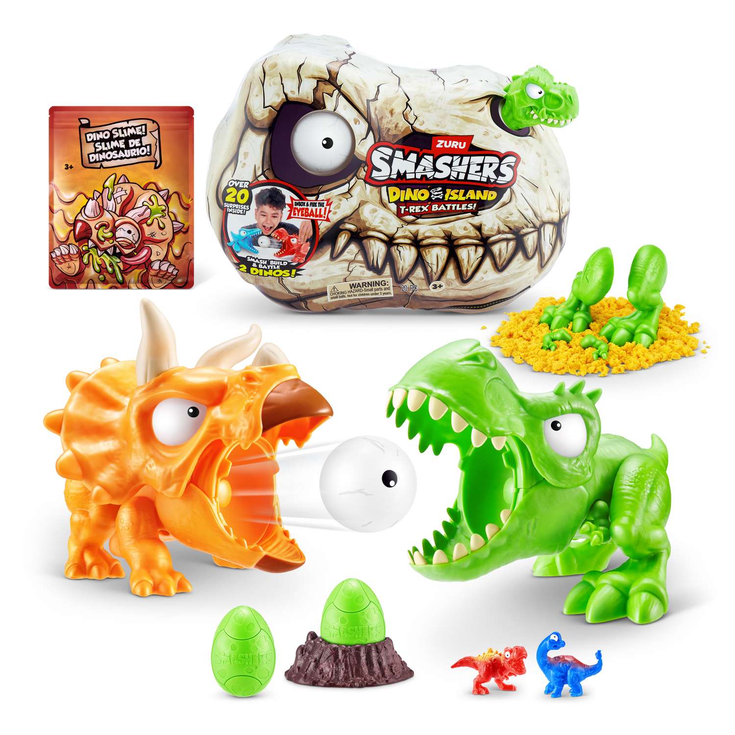 Набор игровой Smashers Битва динозавров маленький в непрозрачной упаковке (Сюрприз) 74114 74114 - фото 12
