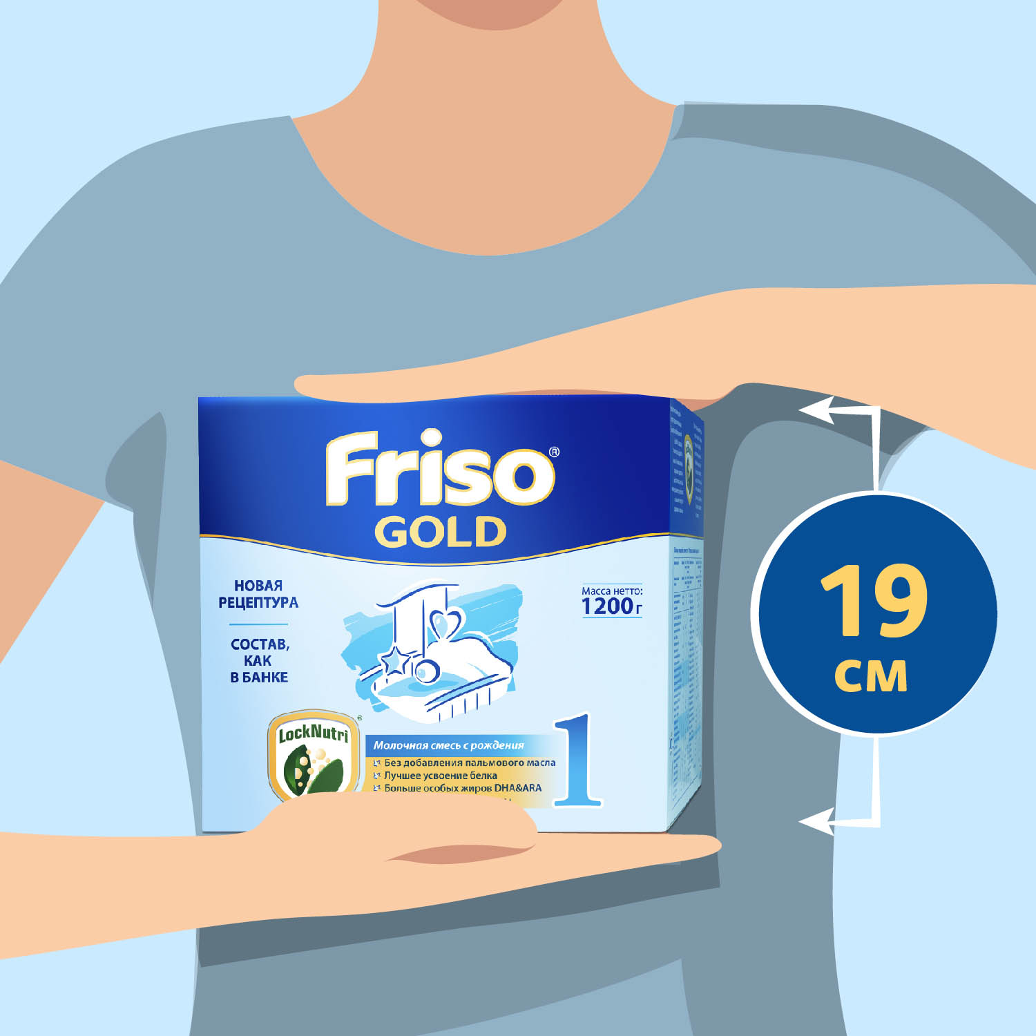 Смесь Friso Gold 1 LockNutri 1200г с 0месяцев - фото 14