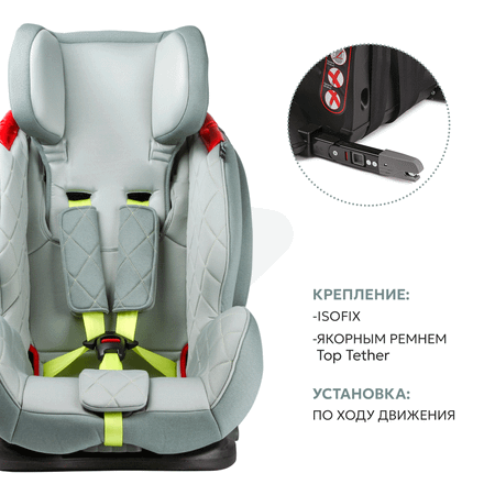 Автокресло Olsson Voyager Fix Grey Sport Edition Isofix 1/2/3 (9-36 кг)