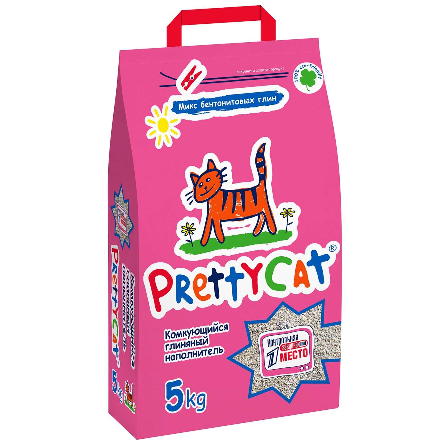 Наполнитель для кошек PrettyCat Euro Mix комкующийся 5кг - фото 1
