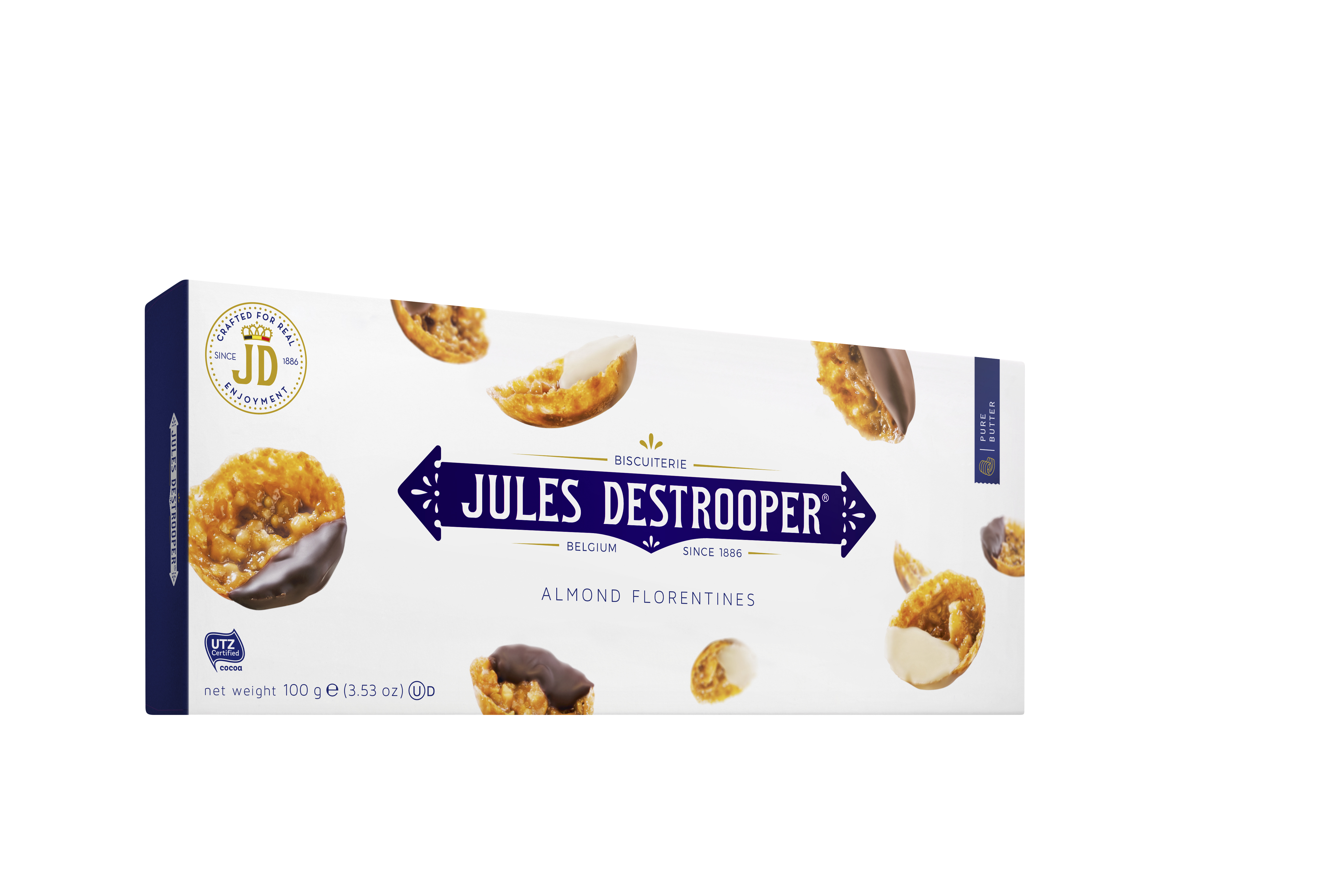 Бельгийское печенье Jules Destrooper Almond Florentines 100 грамм - фото 4