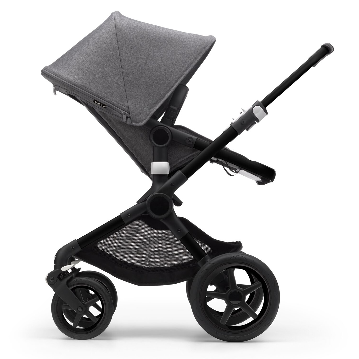 Коляска 2в1 Bugaboo Fox3 Complete Black Grey Melange-Grey Melange 2306010002 - фото 5