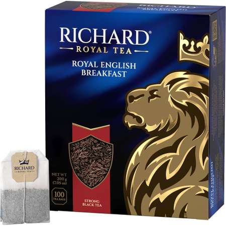 Чай в пакетиках Richard Royal English Вreakfast черный 100 шт