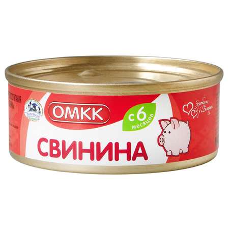 Пюре ОМКК свинина 100г с 6месяцев