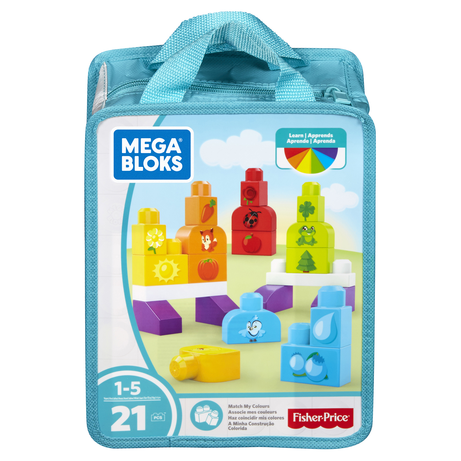 Конструктор Mega Bloks Изучаем цвета DHX33 - фото 3