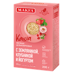 Каша быстрого приготовления MAKFA С земляникой клубникой и йогуртом 200 гр