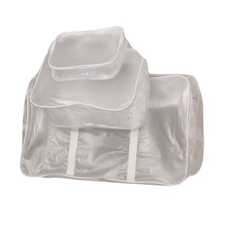 Набор сумок для роддома Eve Store S/M/L из 3 штук матовый белый