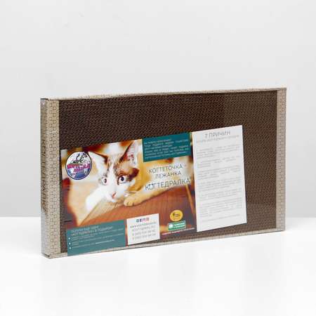 Домашняя когтеточка Sima-Land лежанка для кошек 56×30 см