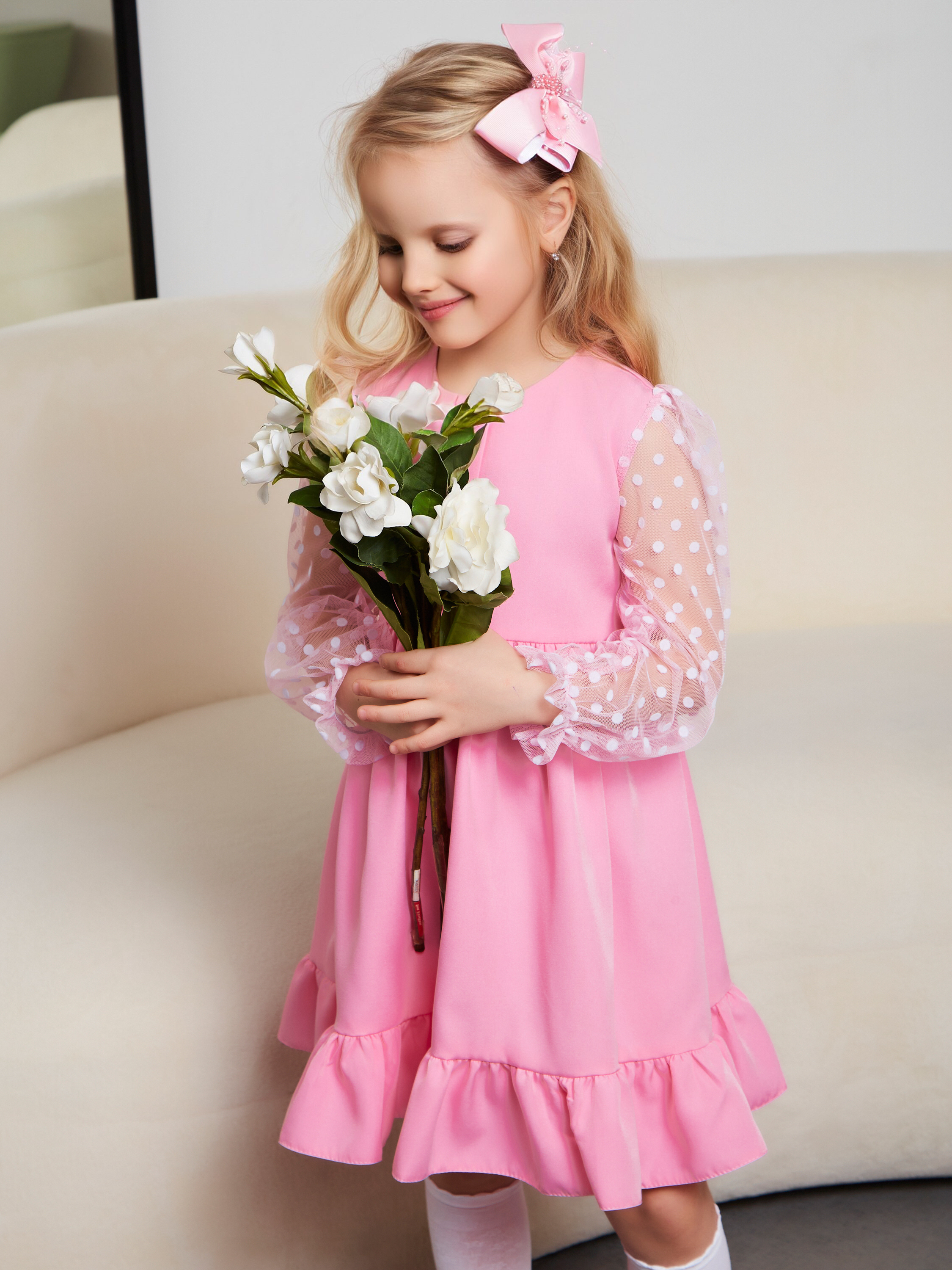 Платье Sofisha kids Plat.barbie/розовый - фото 5