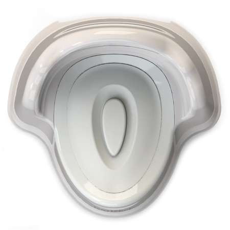 Горшок туалетный KidWick Трон с крышкой Серый-Белый