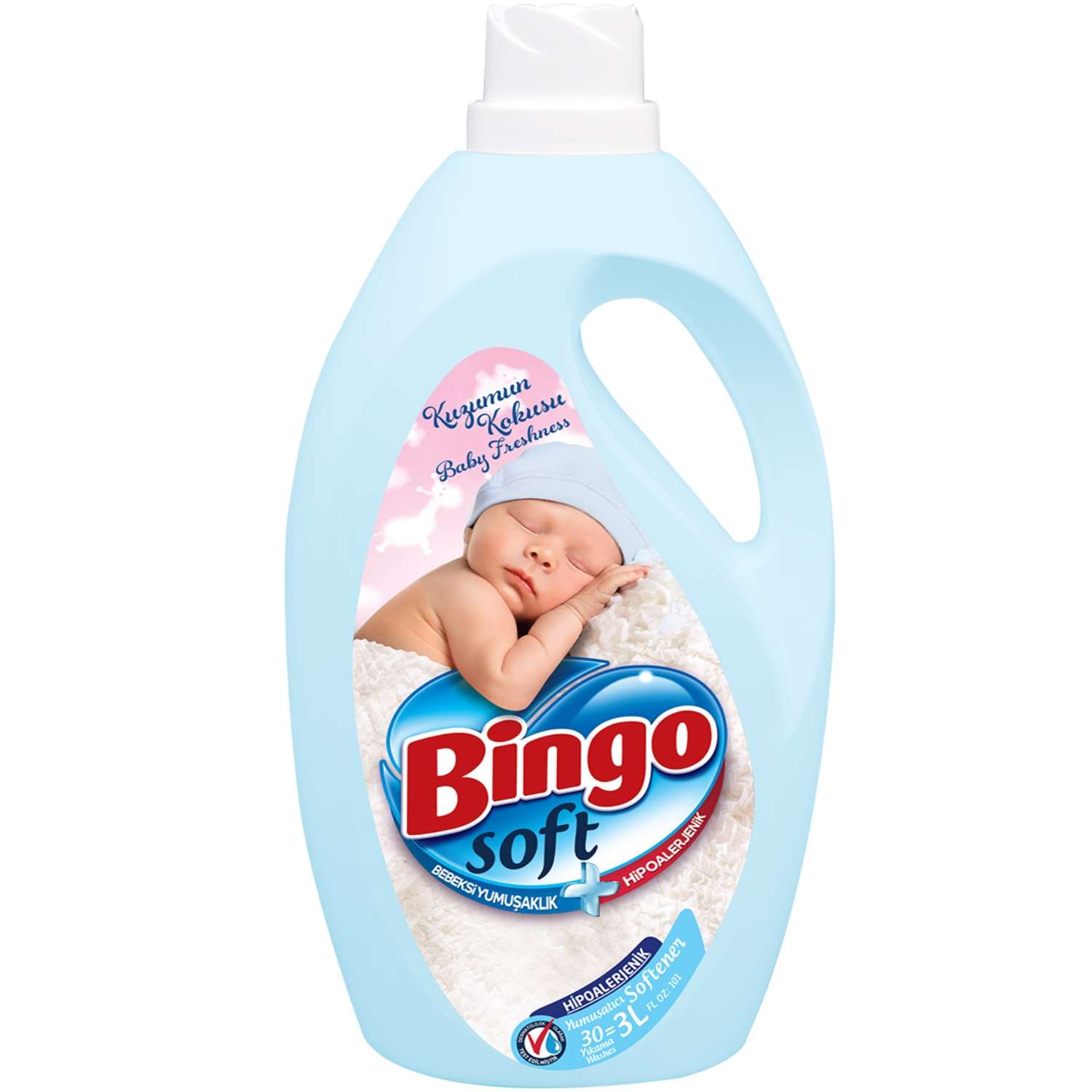 Кондиционер для белья Bingo Baby freshness Soft синий 3л - фото 1