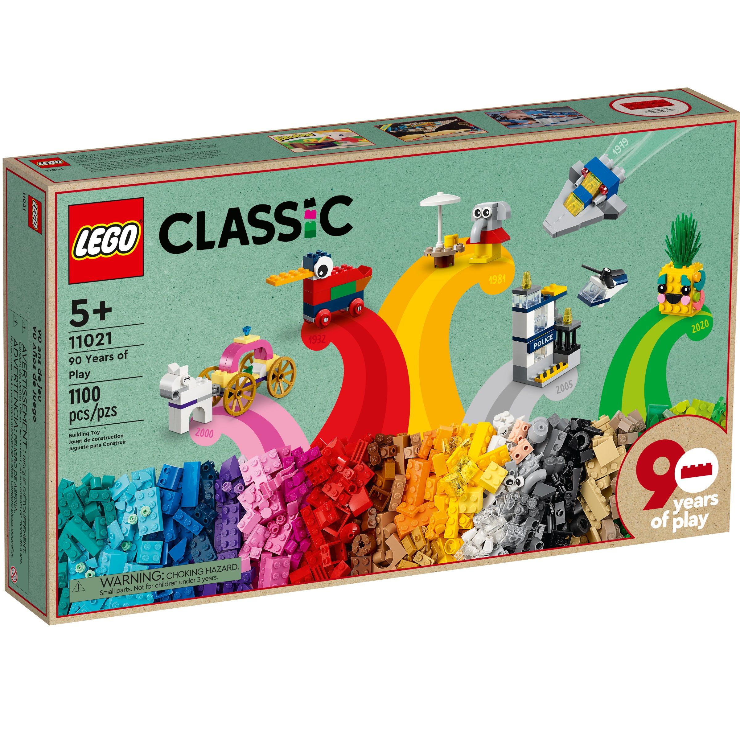 Конструктор LEGO Classic 90лет 11021 купить по цене 4799 ₽ в  интернет-магазине Детский мир