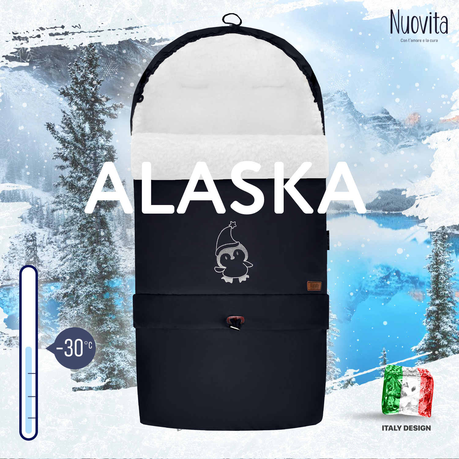 Конверт Nuovita Alaska Bianco Черный - фото 4