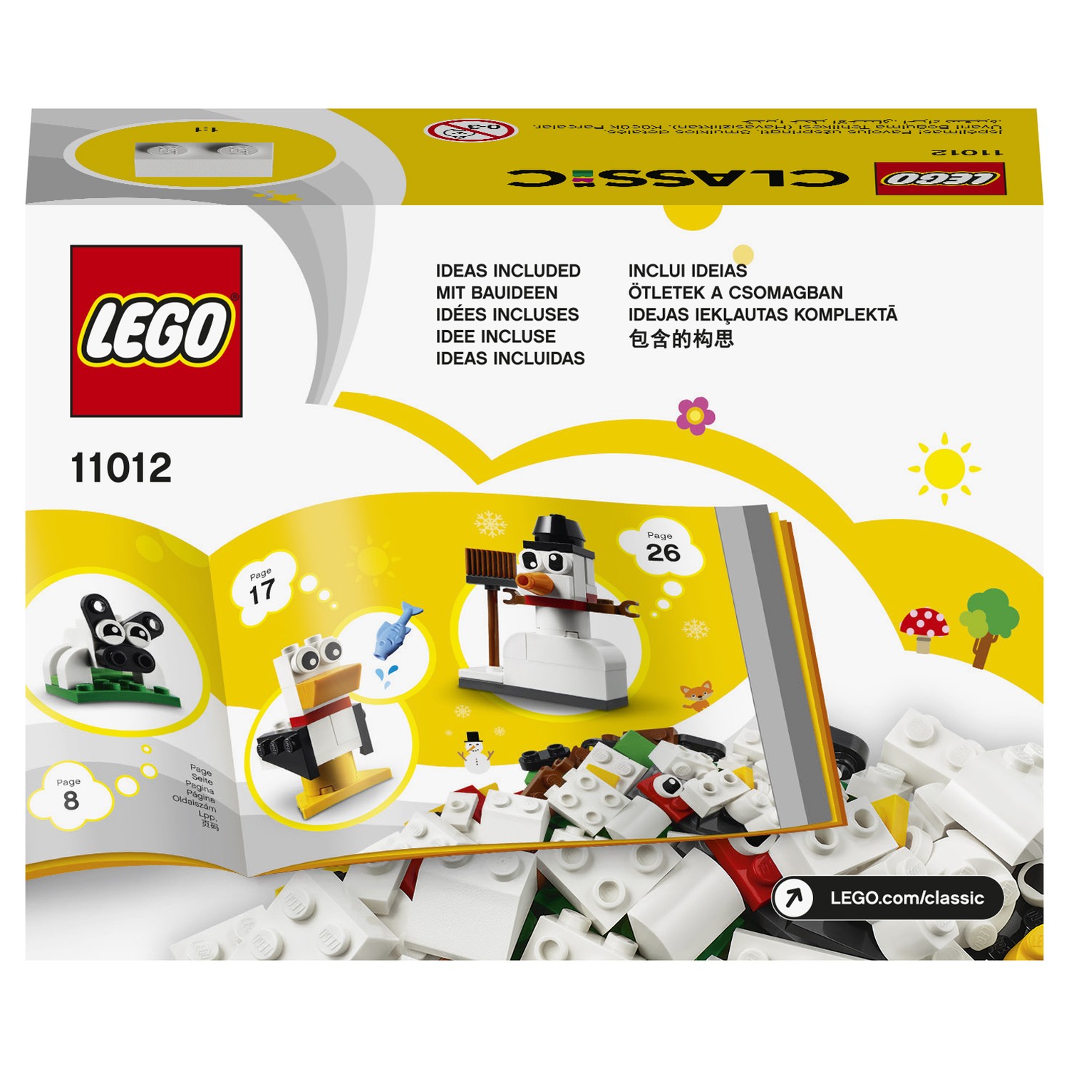 Конструктор LEGO Classic Белые кубики 11012 купить по цене 99 ₽ в  интернет-магазине Детский мир