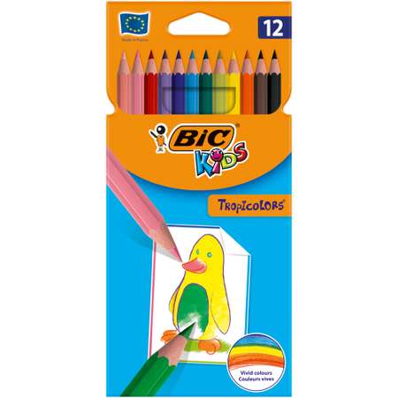 Цветные карандаши BIC Tropicolors 12 цв