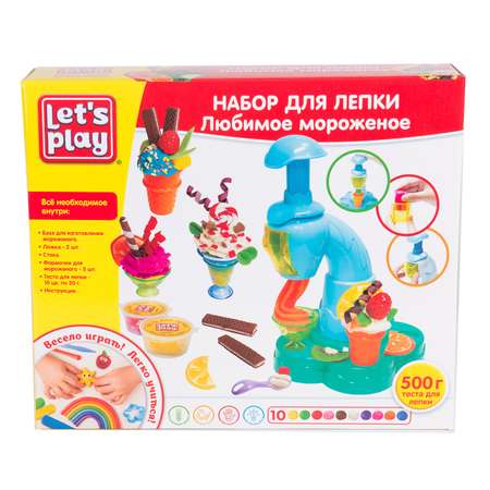 Набор для лепки Lets Play Любимое мороженое 35737