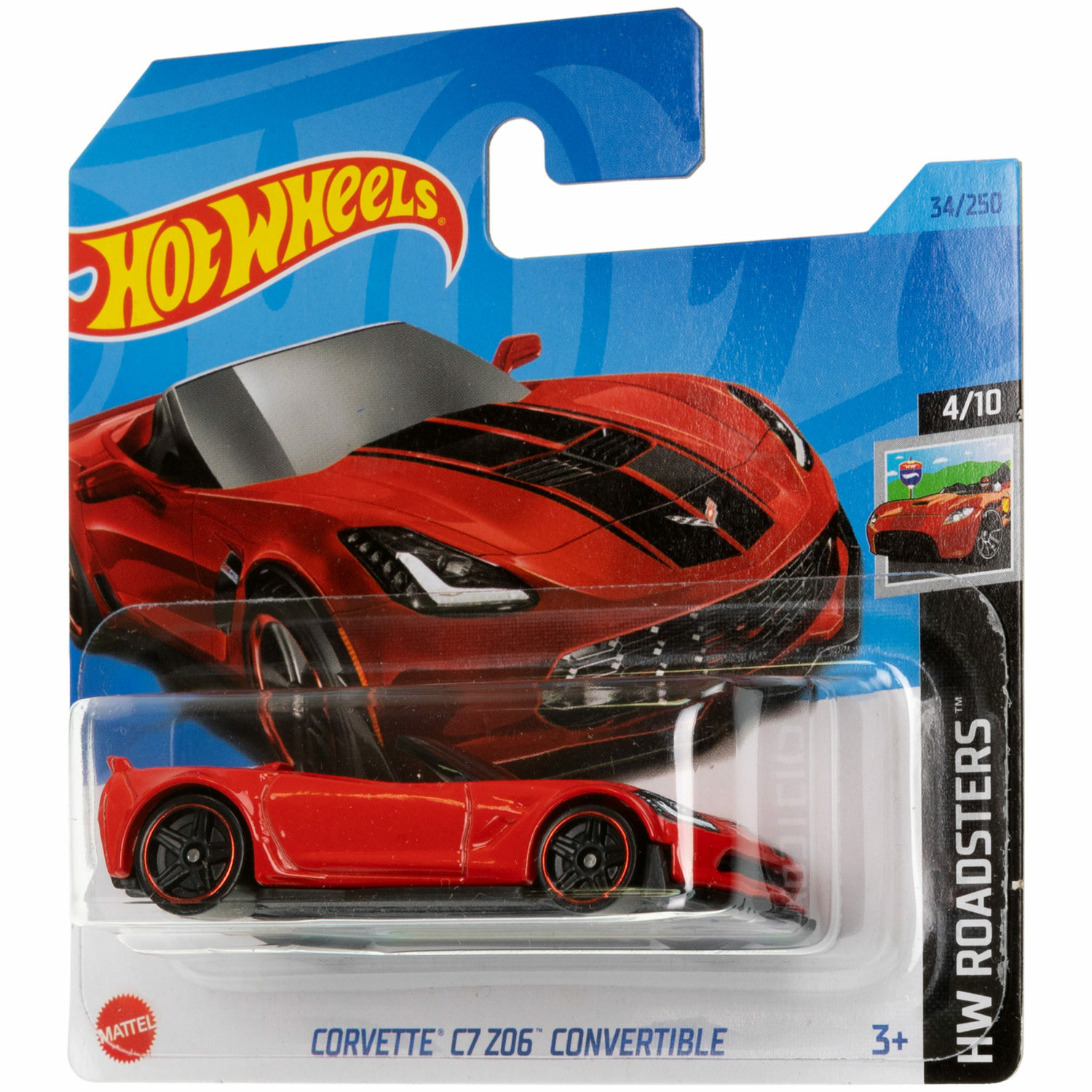 Коллекционная машинка Hot Wheels Corvette c7 z06 convertible 5785-122 - фото 5