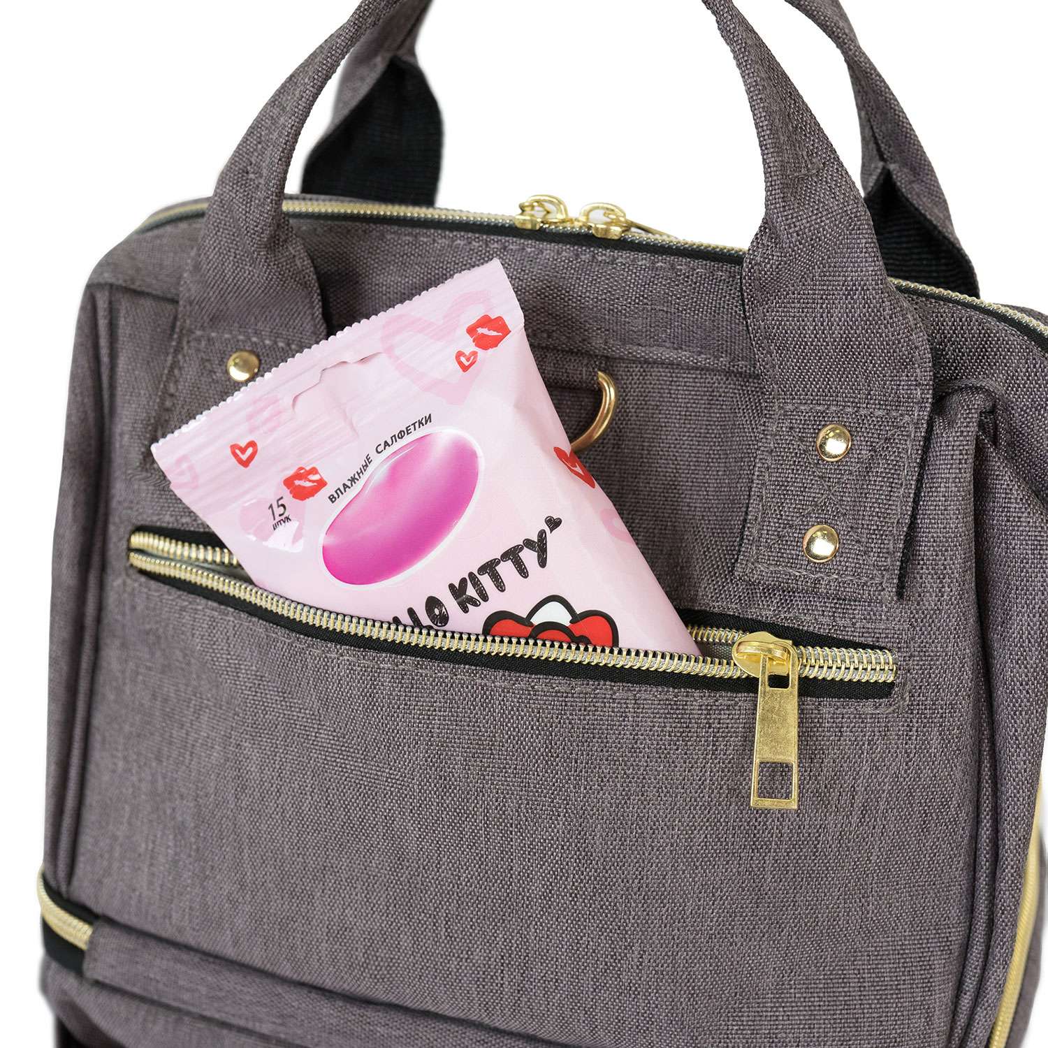 Рюкзак для мамы Nuovita CAPCAP mini Коричневый - фото 12