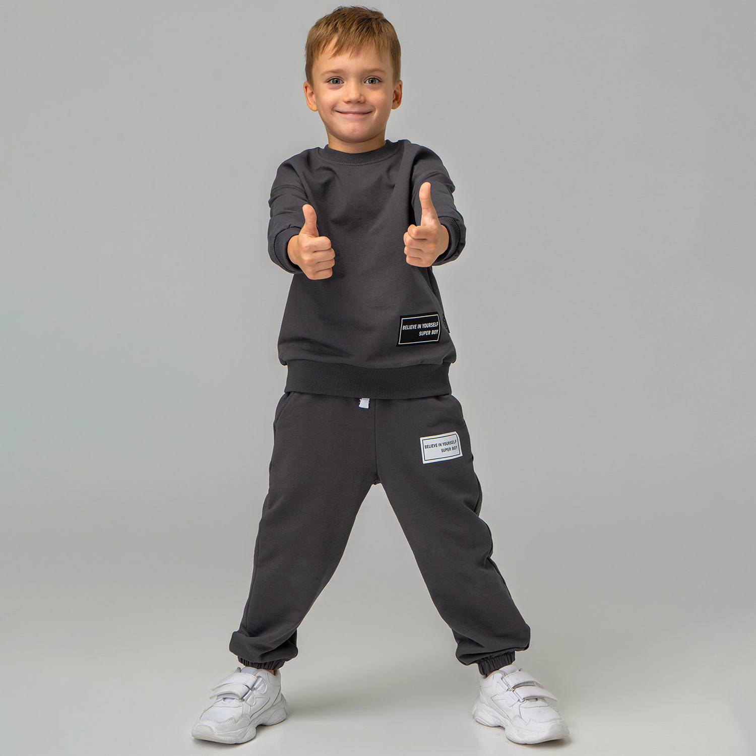 Костюм BONITO KIDS SS6058графитовый - фото 7