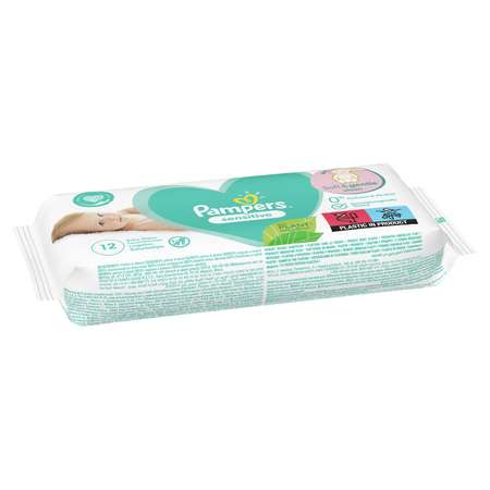 Салфетки влажные Pampers Sensitive Travel 12шт