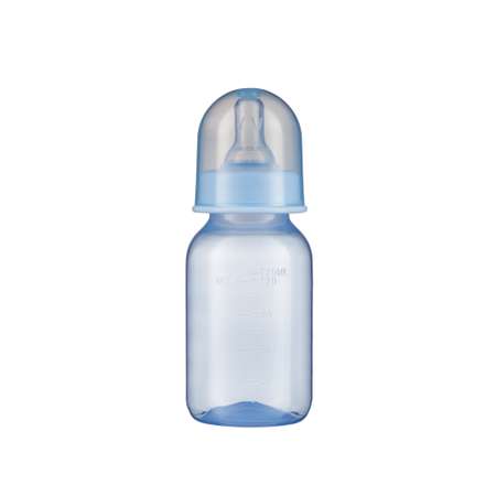 Бутылочка для кормления ПОМА 125мл Голубой ПП силикон медленный поток