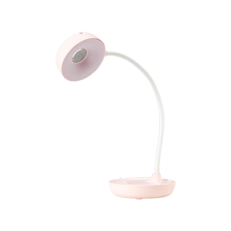 Настольная лампа Beroma с подставкой для телефона розовая