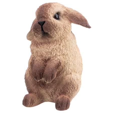 Фигурка садовая Elan Gallery 12х11х18 см Кролик милашка. бежевый с коричневыми лапками