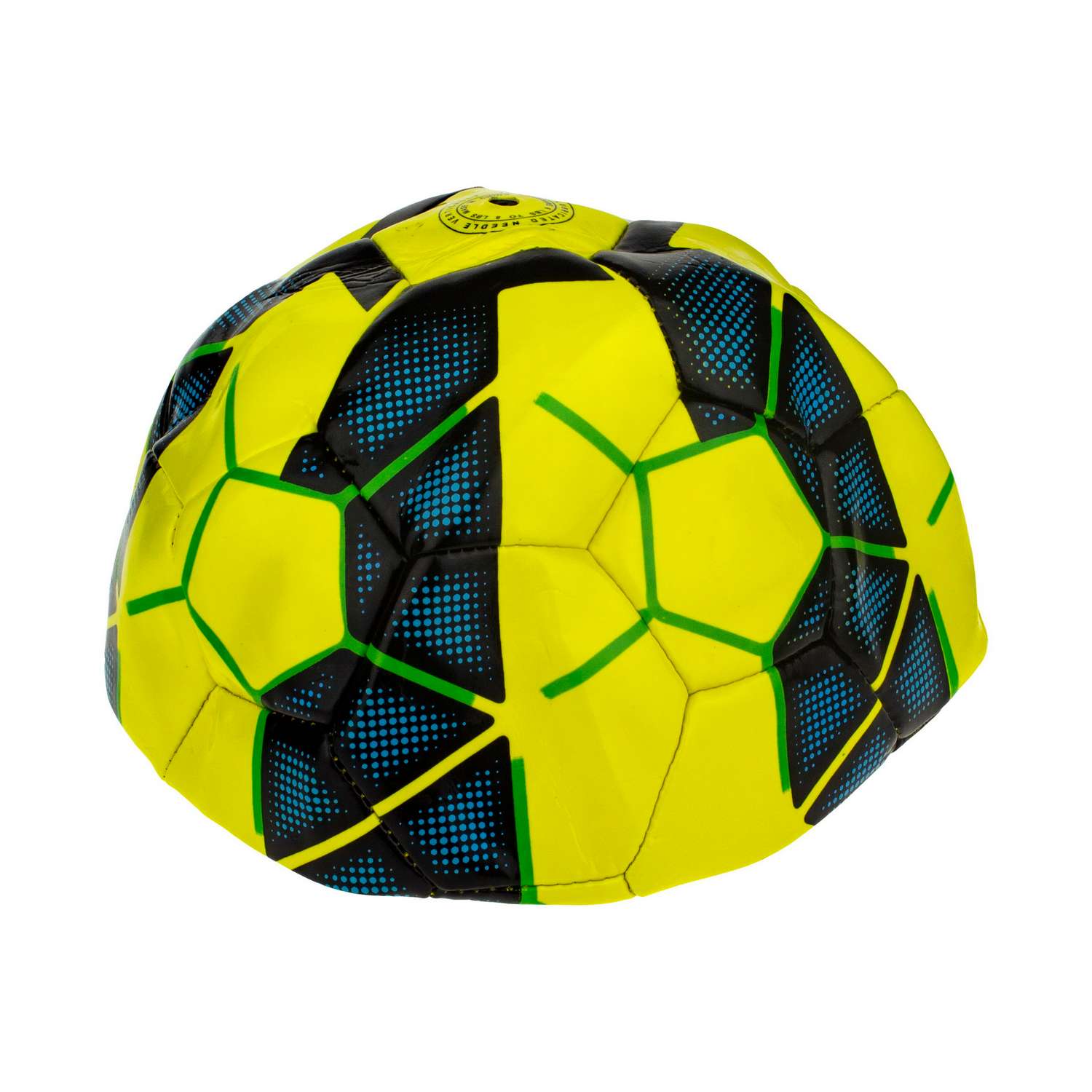 Мяч 1 TOY футбольный 5 ПВХ желтый - фото 2