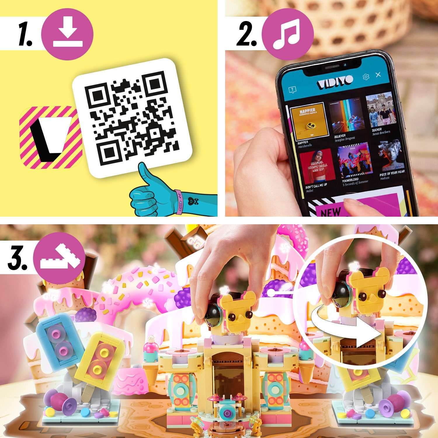 Конструктор LEGO VIDIYO Candy Castle Stage блочный - фото 6