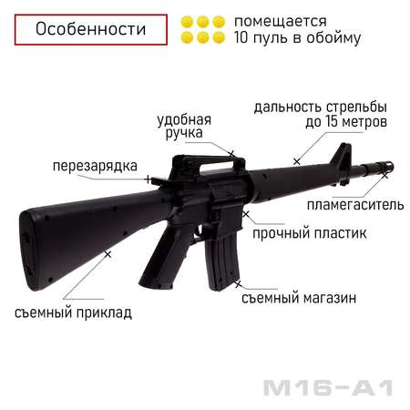 Автомат Sima-Land M16-A1