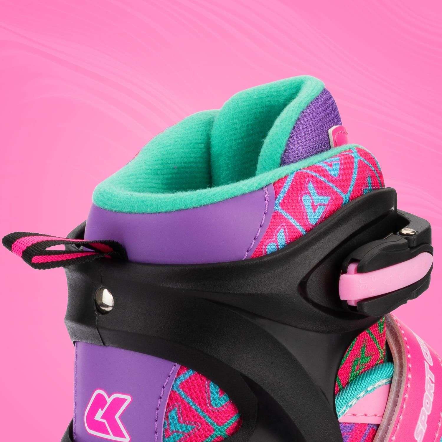 Раздвижные роликовые коньки Sport Collection CK Pink XS 25-28 - фото 6