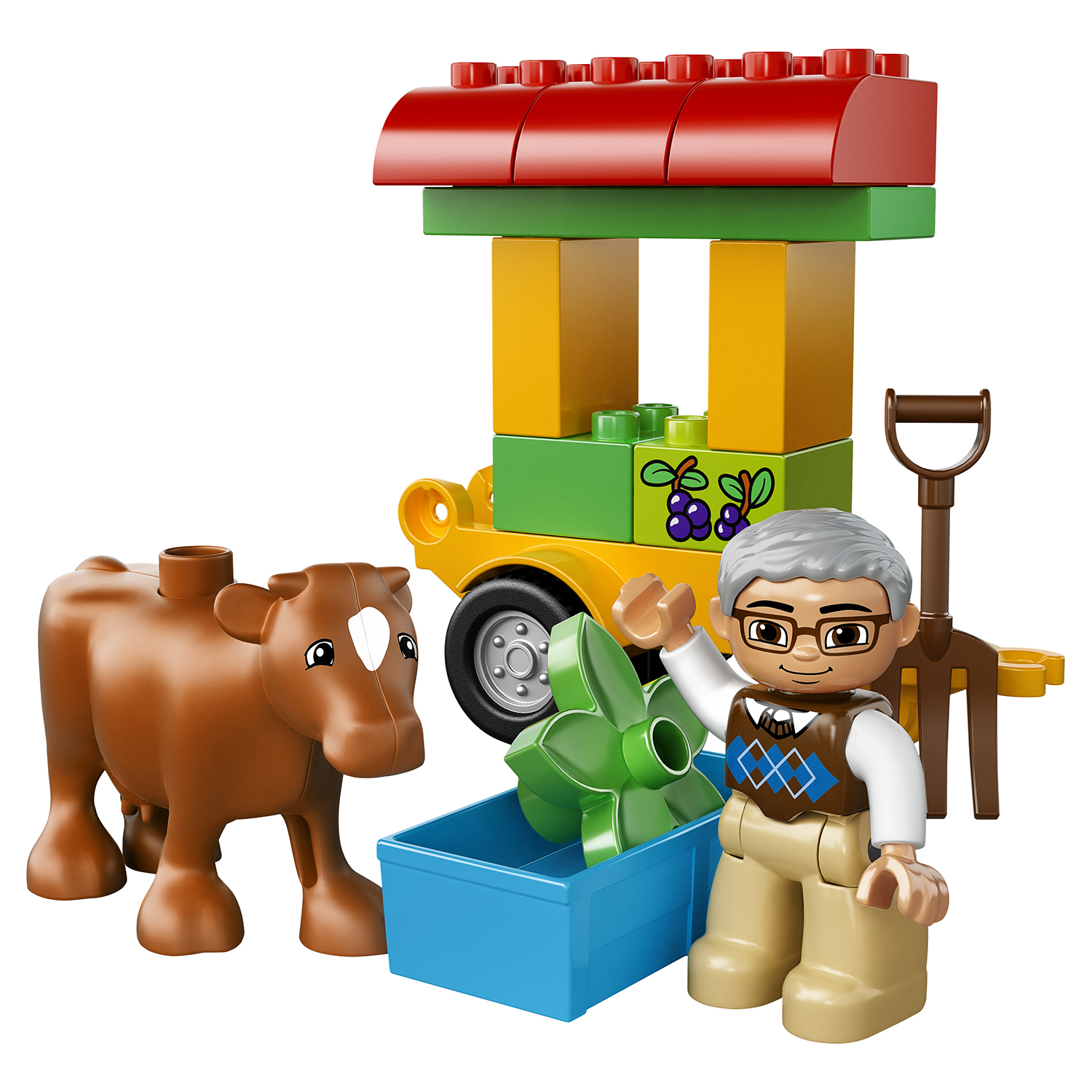Конструктор LEGO DUPLO Сельскохозяйственный трактор блочный - фото 8