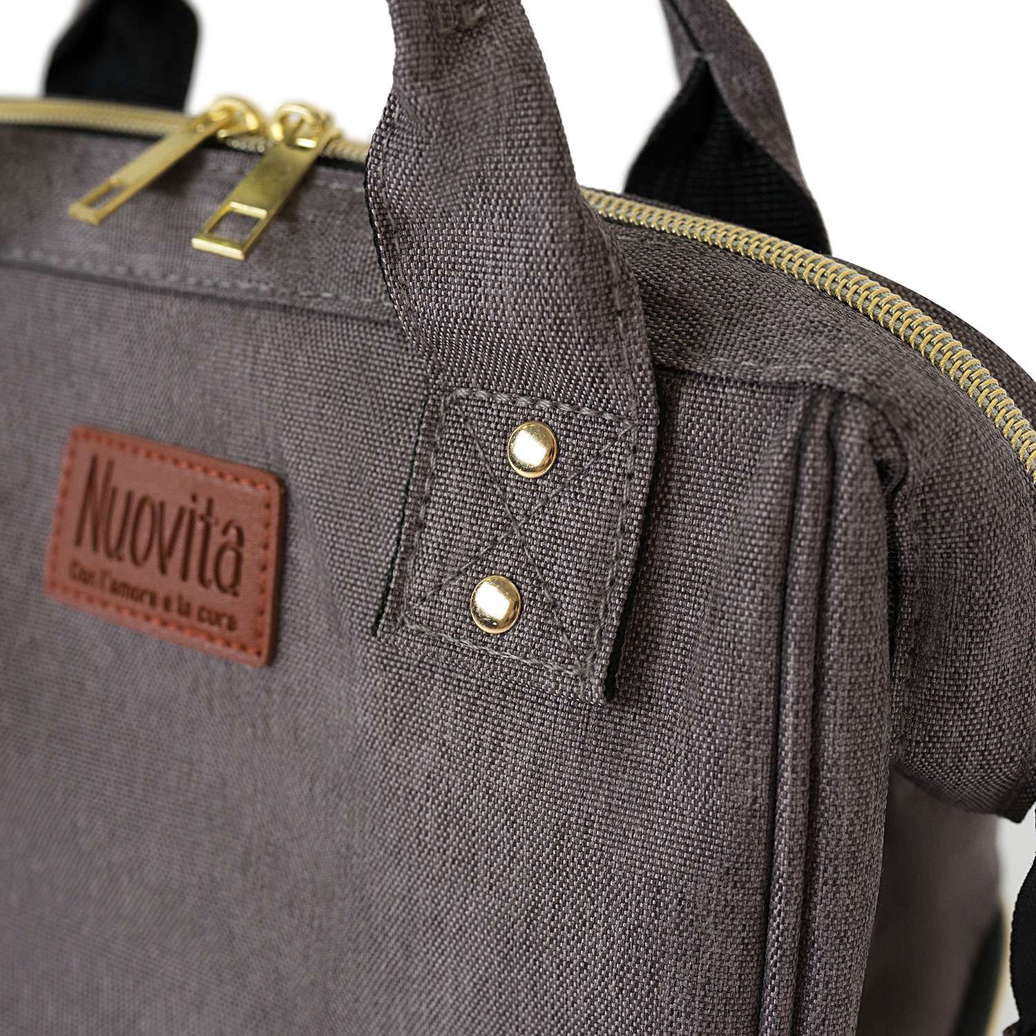 Рюкзак для мамы Nuovita CAPCAP mini Коричневый - фото 11