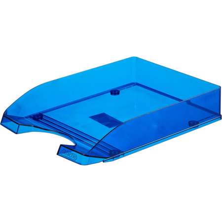 Лоток Attache для бумаг Line прозрачный синий 340х255х63 мм 2 шт