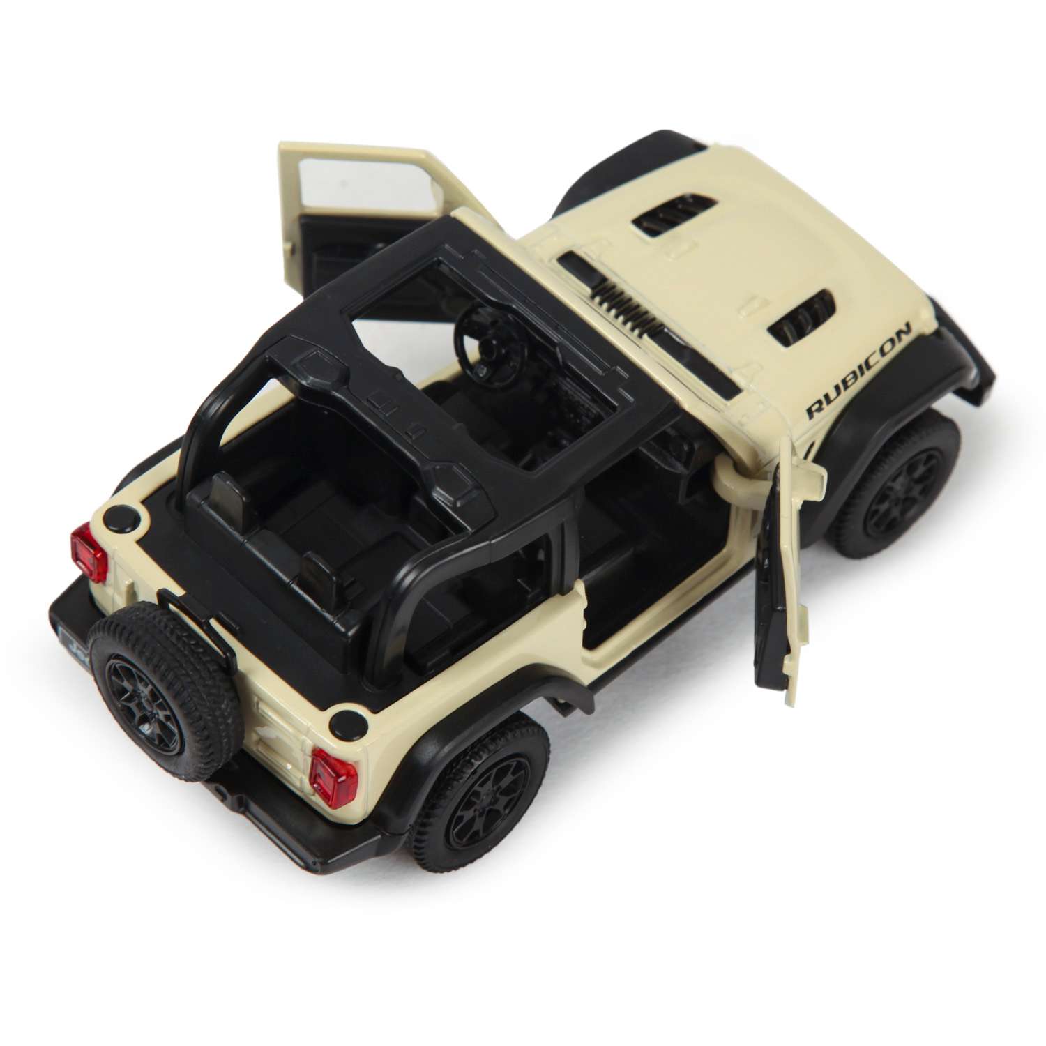 Машинка Mobicaro 1:32 Jeep Rubicon Open Top Бежевая 544060NT(B) 544060NT(B) - фото 7