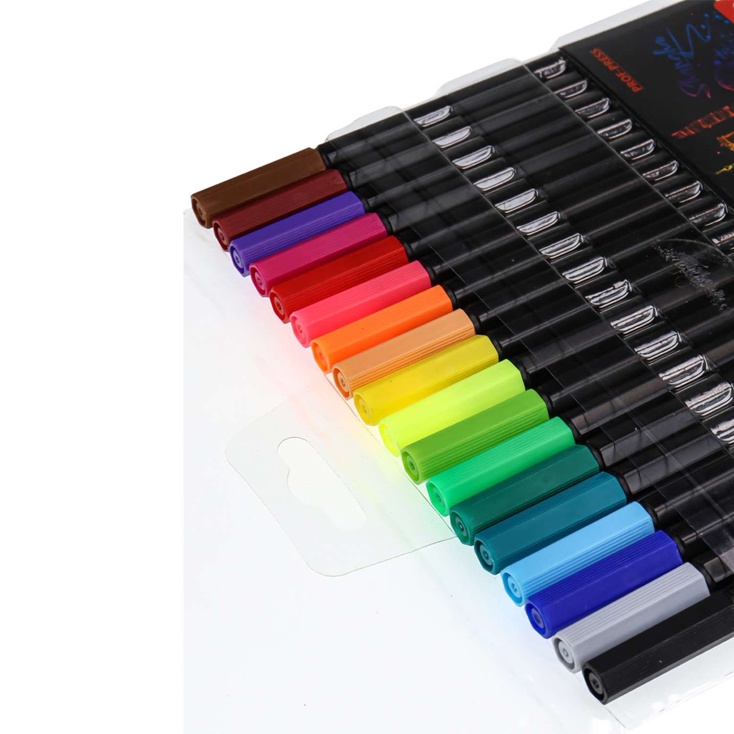 Набор ручек капиллярных Prof-Press Линеры Shanghai 18 цветов диаметр 0.4 мм - фото 3