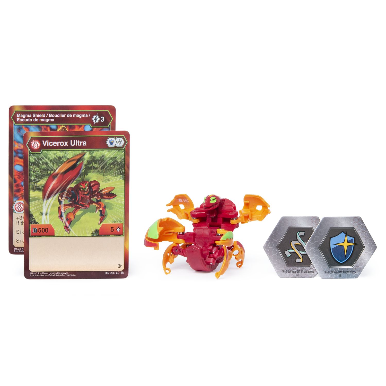 Фигурка-трансформер Bakugan Ультра Crab Red 6045146/20118138 - фото 1