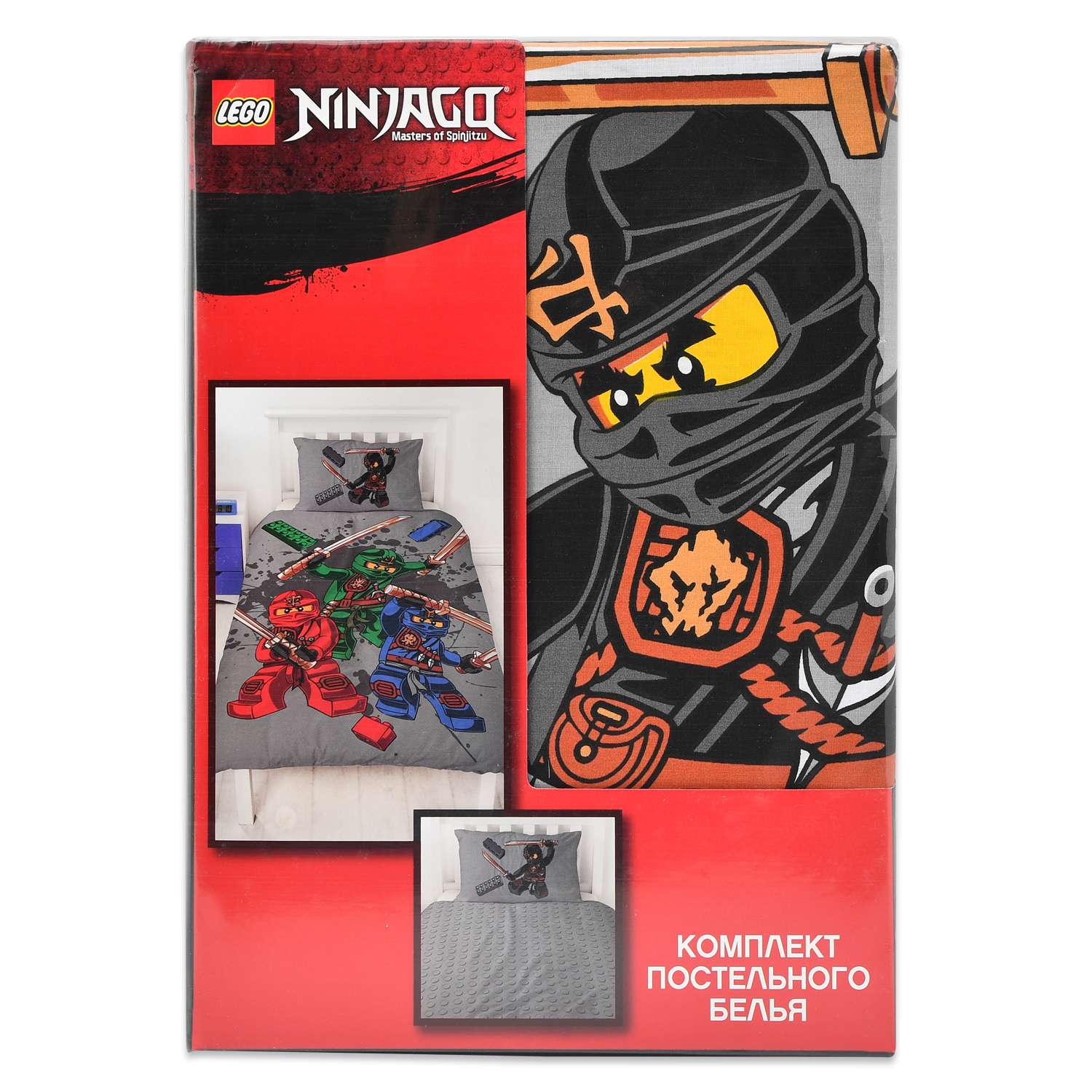 Комплект постельного белья LEGO Ninjago Masters 2предмета LEG587 - фото 2