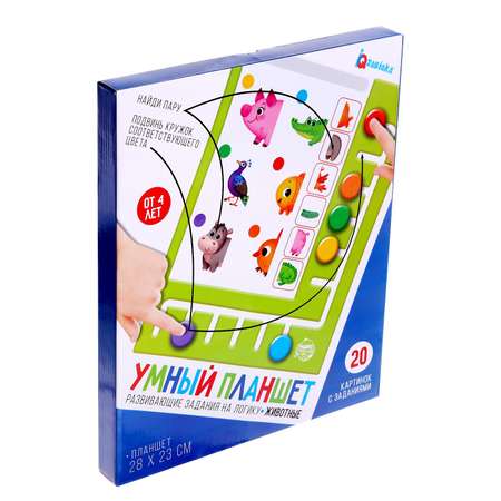 Игра IQ-ZABIAKA развивающая «Умный планшет» животные